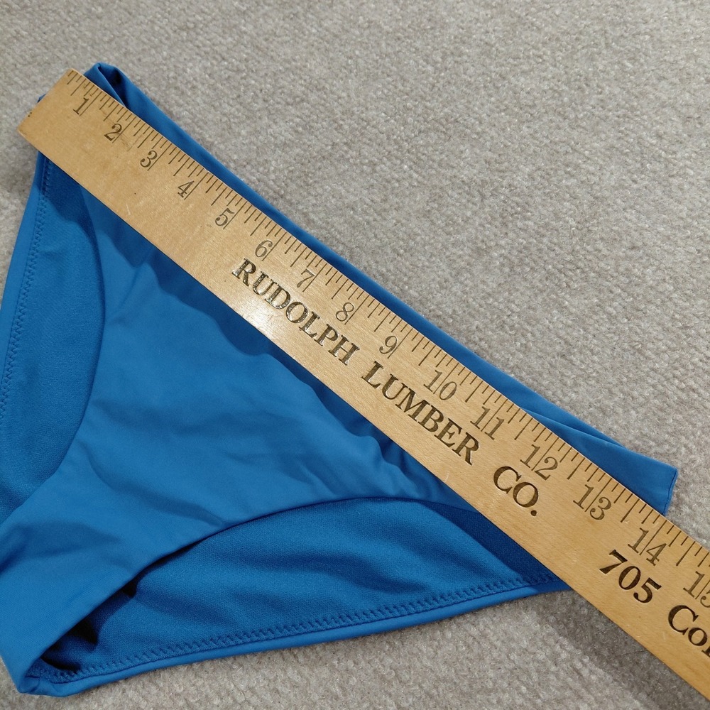 Altar'd State Swim Hipster Colbolt Blue BIKINI BOTTOM Size SMALL Side Slit - Picture 3 of 9